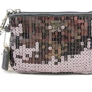 Coach Sequin Wristlet